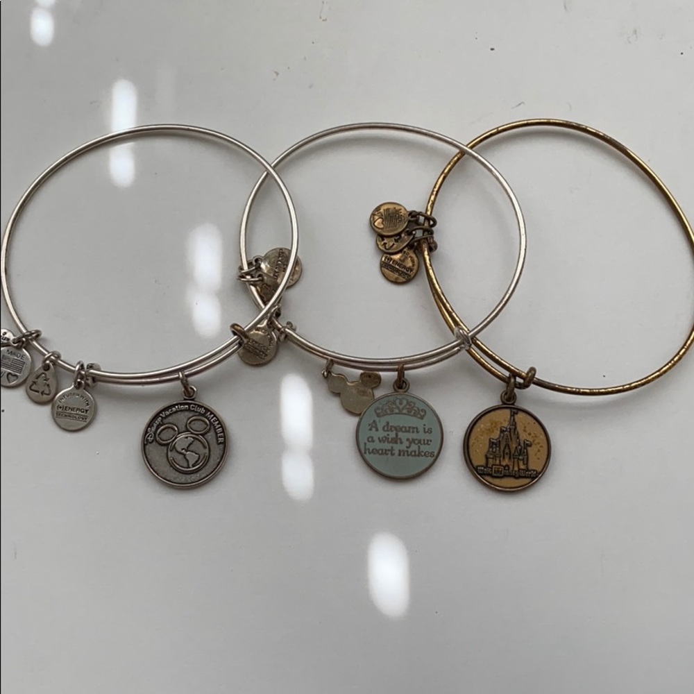 Vintage Disney Alex and Ani Charm Bangles